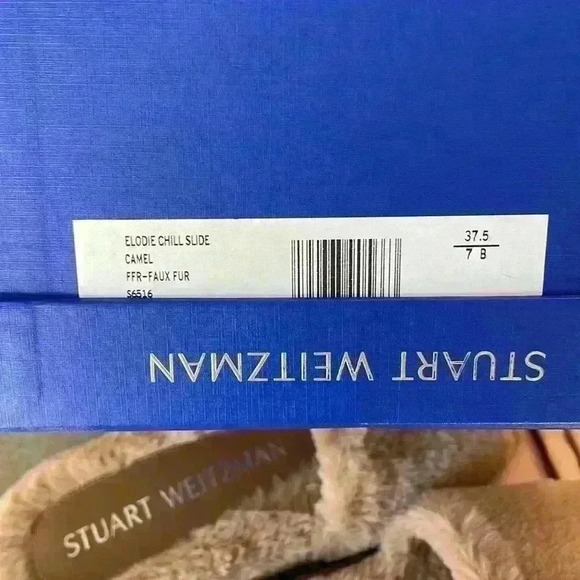 Stuart Weitzman Tan Fuzzy Flats - Picture 5 of 12